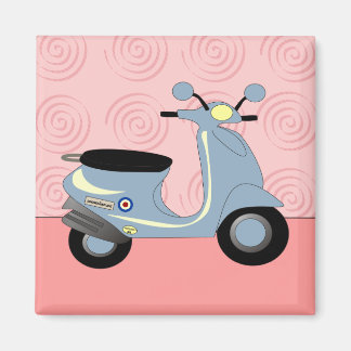 Imã Patinete Trio - Magnético Cor-de-Rosa