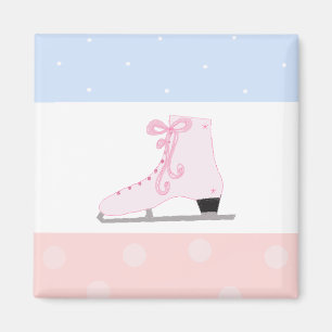 Imã Patins de Gelo Rosa Fofo