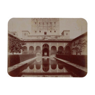 Ímã Patio de los Arrayanes, Alhambra, c.1875-80 (sepia