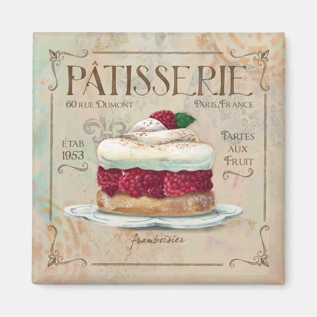 Imã Patisserie Magnet, Frambosier (Frente)