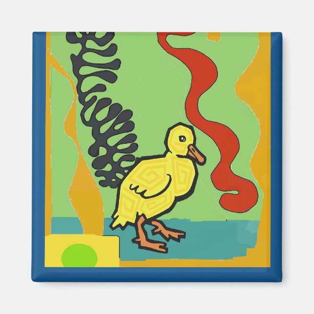 Imã Pato, Abstrato DUCKY, adicionar texto (Frente)