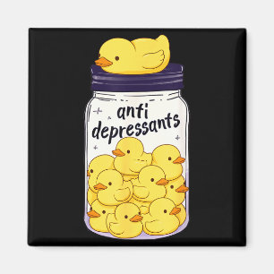 Imã Pato Amarelo Divertido Jarro Anti Depressivo Menin