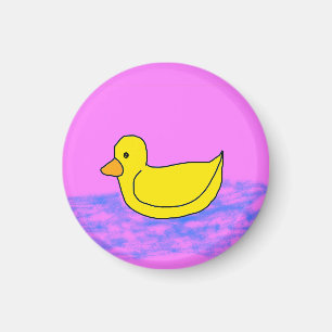 Imã Pato amarelo giro com o Magnet rosa