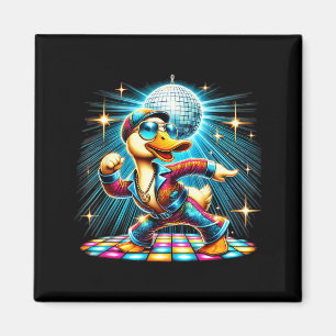 Imã Pato Dançarino de Disco Estético