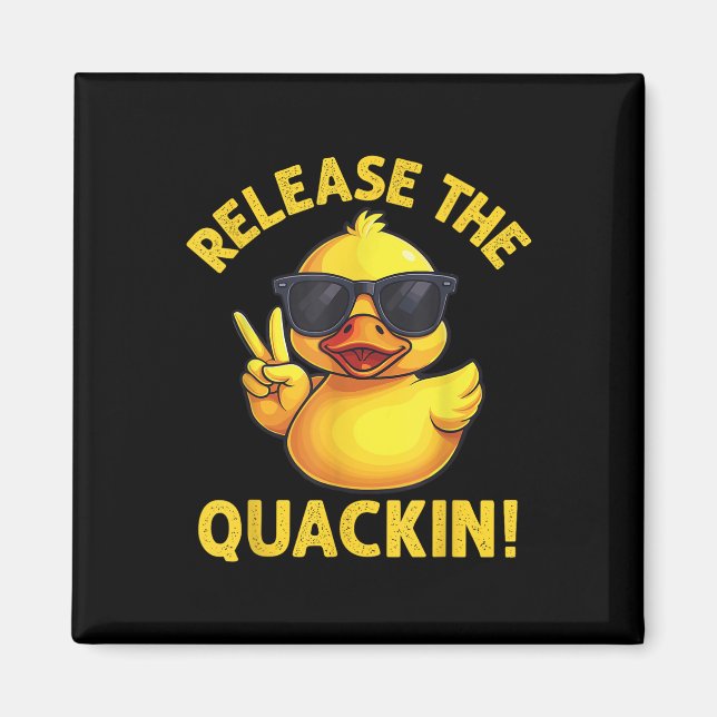 Imã Pato de Borracha Divertido Solta O Quack!  (Frente)