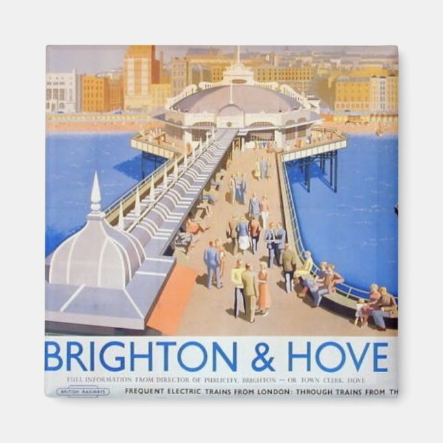 Imã Pato de Caminhão do Poster da Linha Brighton & Hov (Frente)
