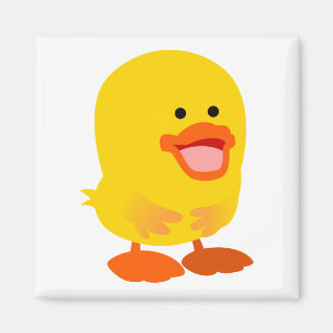 Imã Pato de Cartoon Bonito Inocente