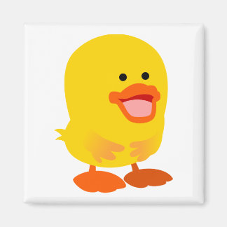 Imã Pato de Cartoon Bonito Inocente