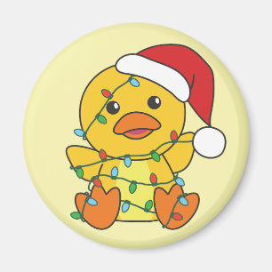 Imã Pato de Natal Pato Pato de Natal Animais Feriados