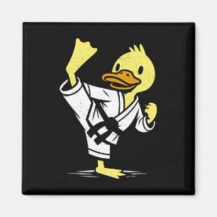 Imã Pato Engraçado Karate Martial Arts Memes Co. Duck 