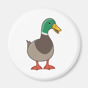 Imã Pato Manso de Desenho Animado Fofo