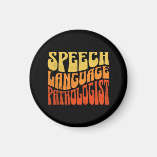 Imã Patologista da Linguagem Fala Retro Vintage