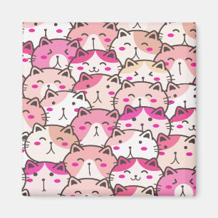 Imã Patos Coloridos Engraçados De Gato