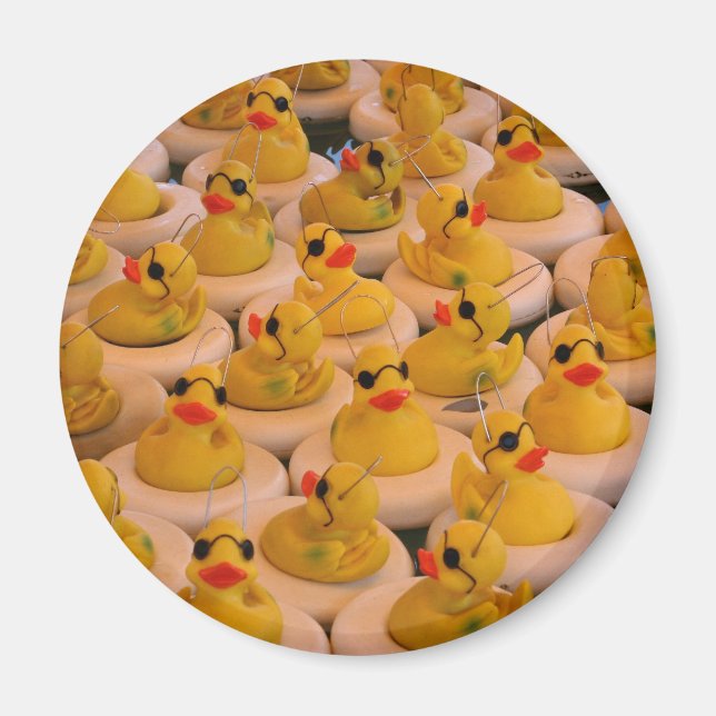 Imã Patos de Borracha Amarelos  (Frente)