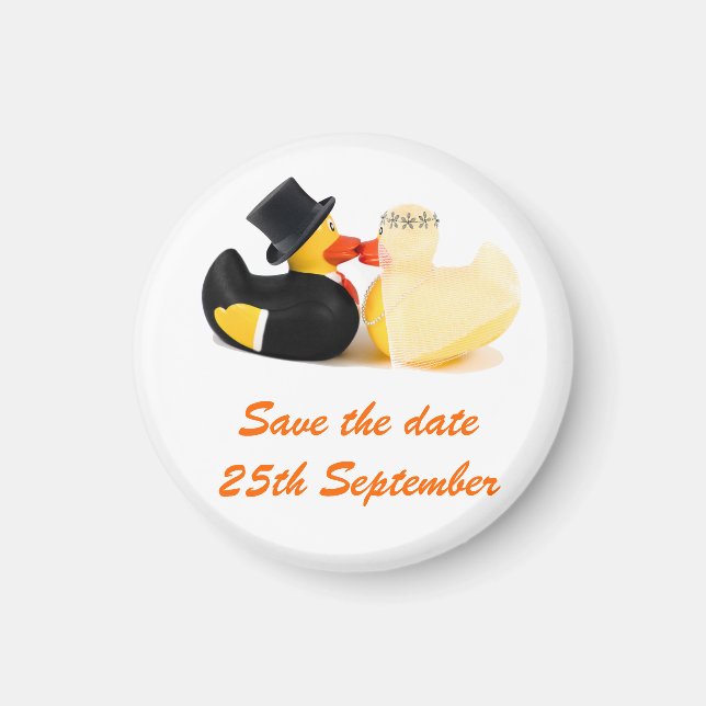 Imã Patos de casamento 3 ... Ímã (Frente)