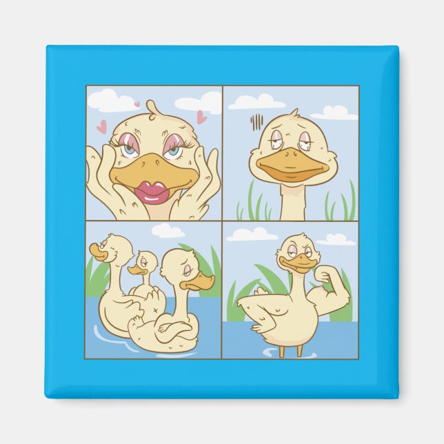 Imã Patos Fazendo Coisas Fofas : AMOR (Frente)