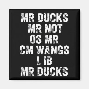Imã Patos M R Ducks M R Não O S M R Cm Wangs Lib M R P