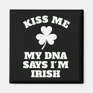 Imã Patricks Day Me Beija Engraçado Teste De Dna Irlan