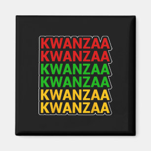 Imã Patrimônio Africano Americano Kwanzaa Empilhado