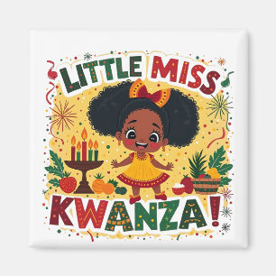 Imã Patrimônio Afro Americano Kwanaz da Menina Kwanza