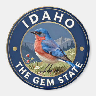Imã 🏔️ Patrimônio do Azulejo da Montanha de Idaho