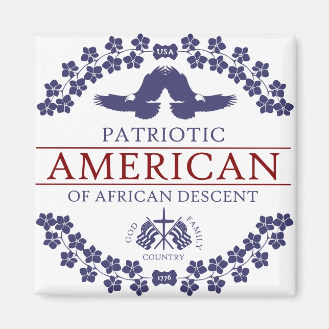 Imã PATRIOT Afro-Americano (Frente)