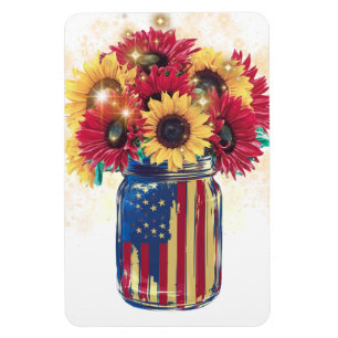 Ímã Patriotic Jar USA 4 de julho