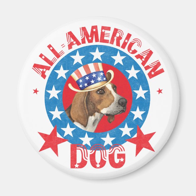 Imã Patriotic Treeing Walker (Frente)