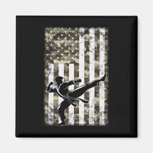 Imã Patriótica Arte Marcial Camo Usa Bandeira 4 De Jul