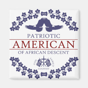 Imã PATRIÓTICO americano de ascendência africana