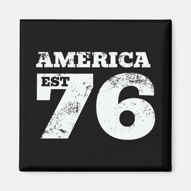 Imã Patriótico Americano Est 1776 (Frente)