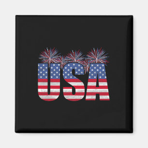 Imã Patriótico Americano Homens Mulheres Bandeiras Lib