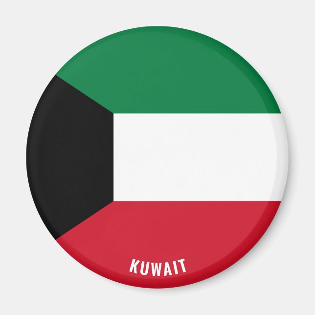 Imã Patriótico de Bandeira do Kuwait (Frente)