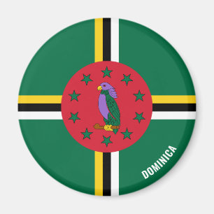 Imã Patriótico Dominica Flag Charming
