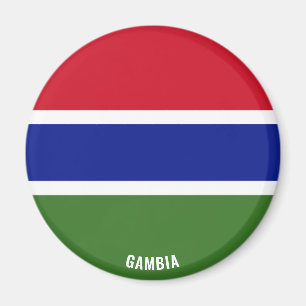 Imã Patriótico encantador da bandeira da Gâmbia