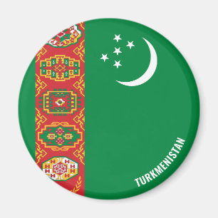Imã Patriótico encantador de pavilhão do Turquemenis