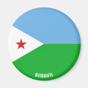 Imã Patriótico encantador do Sinalizador Djibouti
