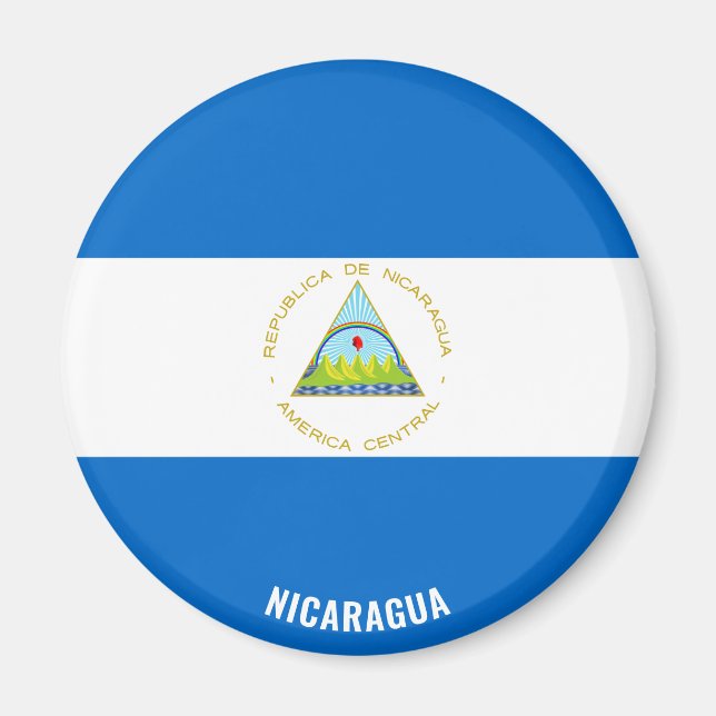 Imã Patriótico encantador do Sinalizador Nicarágua (Frente)