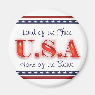 Imã Patriotismo patriótico das listras das estrelas