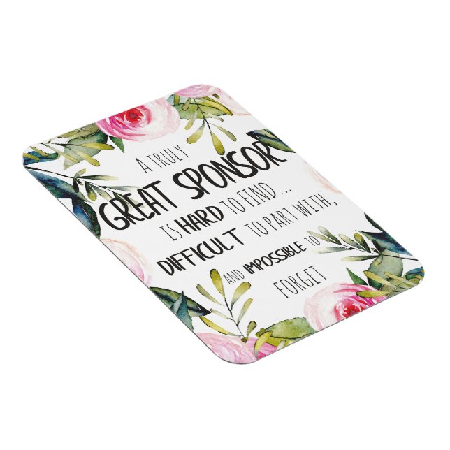 Ímã Patrocinador de Confirmação Presente no Excelente  (Lado Direito)