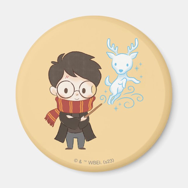 Imã Patronus Chibi HARRY POTTER™ (Frente)