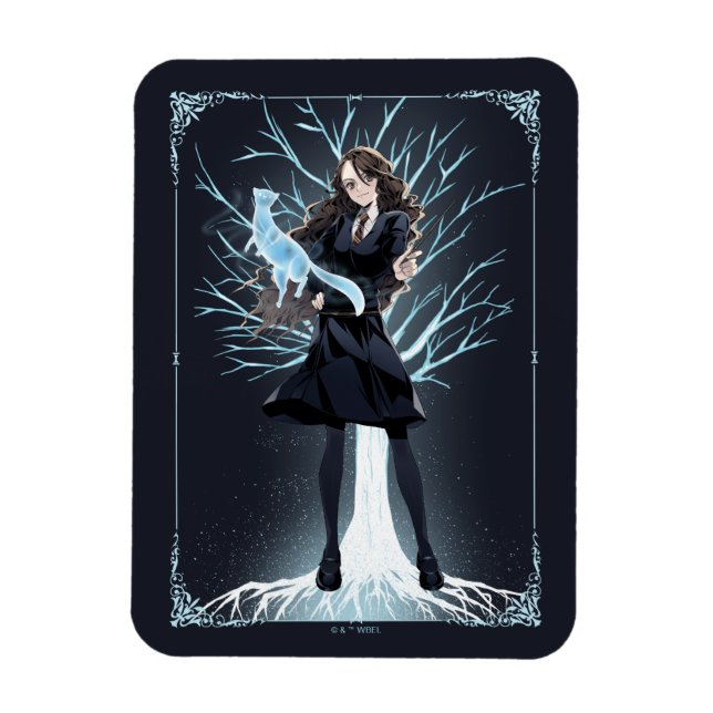 Ímã Patronus do Anime Hermione Granger (Vertical)