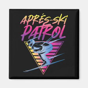 Imã Patrulha de Esqui Apres da Retro Vintage dos anos