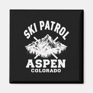 Imã Patrulha de Esqui Aspen Colorado Esqui e Snowboard