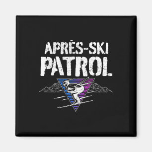 Imã Patrulha Retro de Apos Esqui dos Anos 80 Vintage 