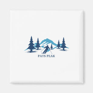 Imã Pats Peak New Hampshire Ski Resort Skiier _1