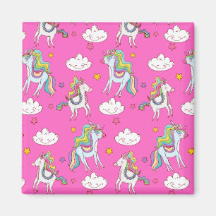 Imã Patterno Funny Unicorn Cute