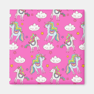 Imã Patterno Funny Unicorn Cute