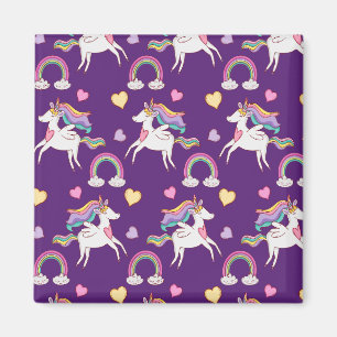 Imã Patterno Funny Unicorn Magic Horse Cute