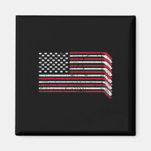 Imã Pau de Hockey da Bandeira dos EUA Orgulho American